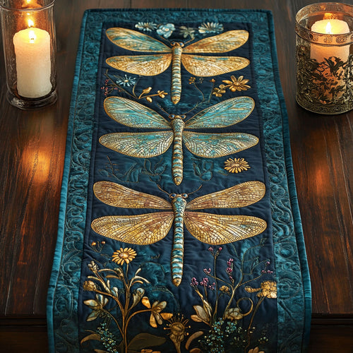 The Drift and Flutter CM1605011CL Quilted Table Runner