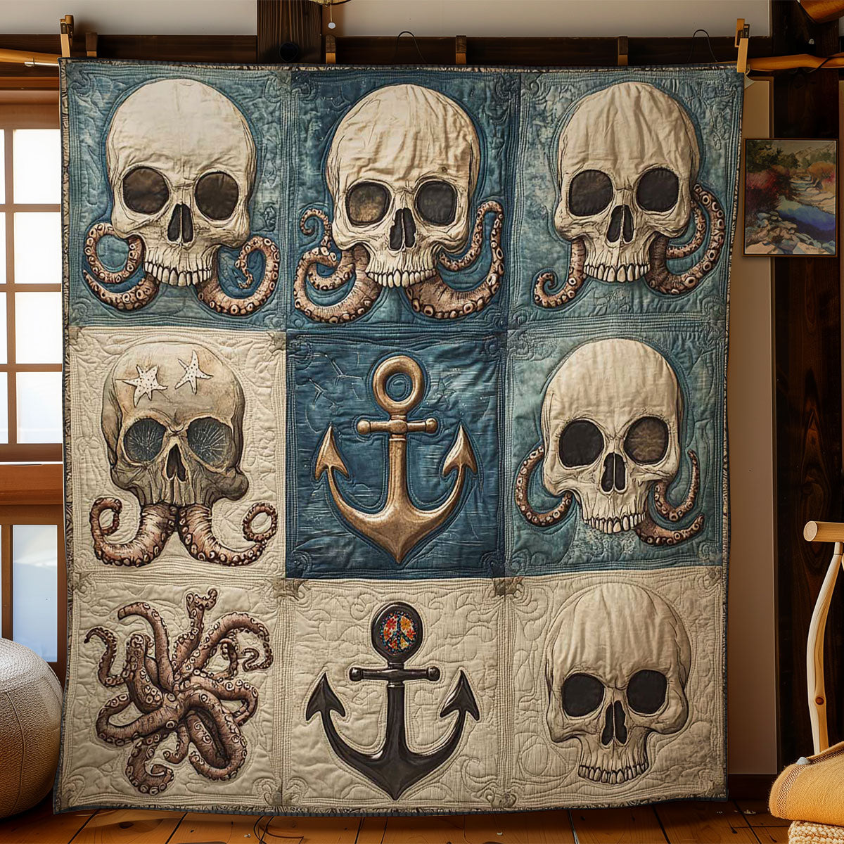 Skull Seas WN2311037CL Quilt