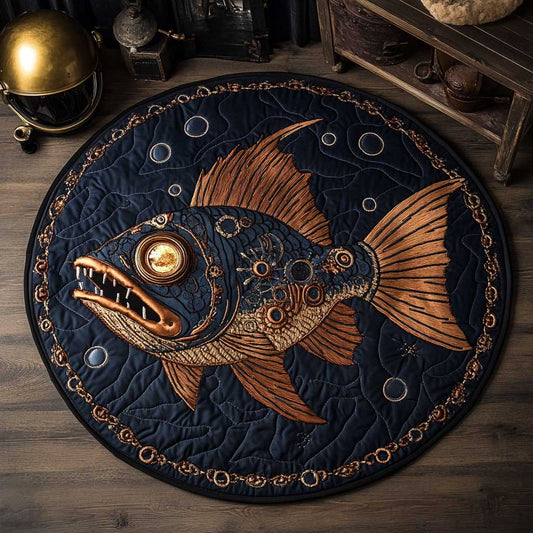 Steampunk Nautica WN2103019CL Quilted Round Mat