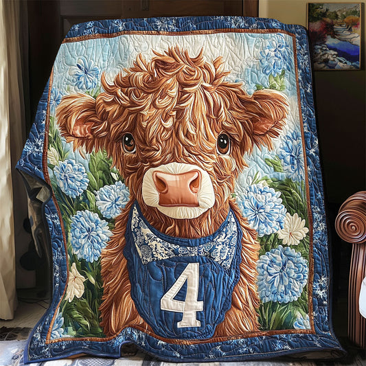 Fluffy Cow Playing Rugby WY1801070CL Quilt