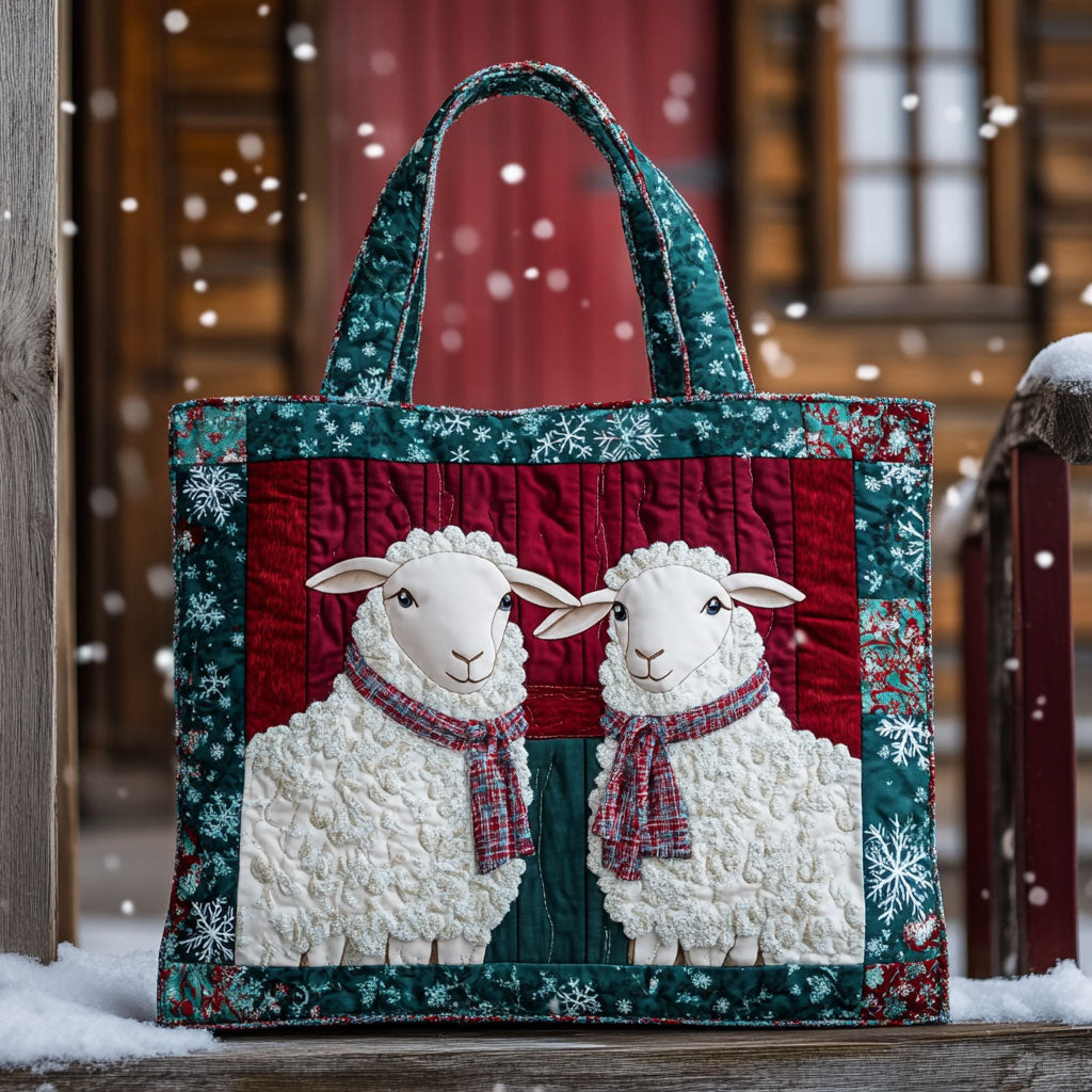 Bright Eyes Sheep WN1711002CL Quilted Tote Bag