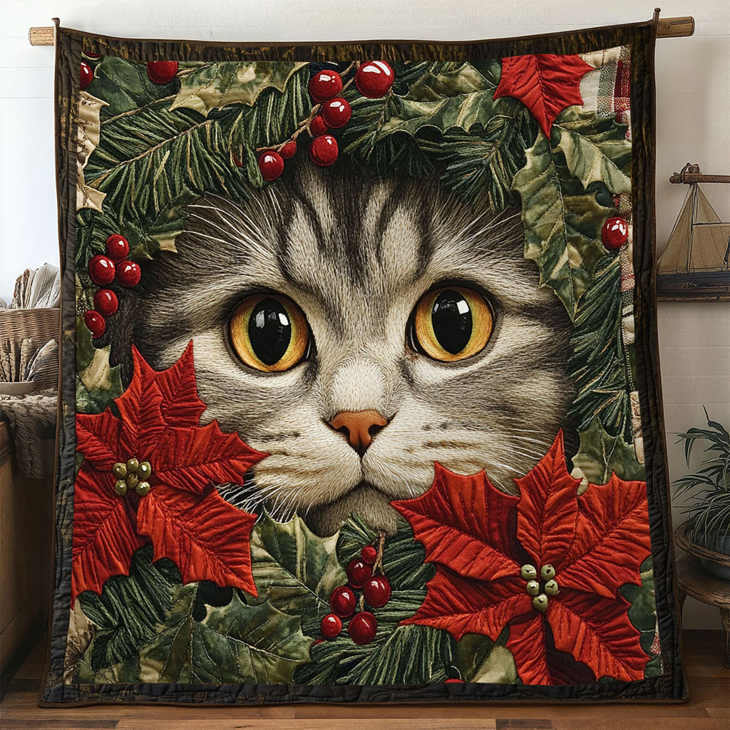 Cat Merry Cabin WN0811028CL Quilt