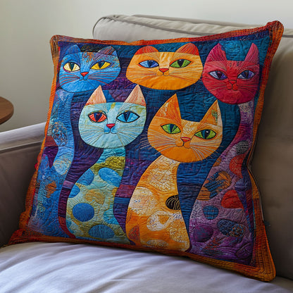 Vibrant Cat WX2201157CL Quilt Pillow Case