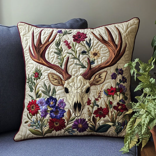 Rustic Antlers CW0407044CL Quilt Pillow Case