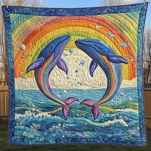 Rainbow Whale LT1809051CL Quilt