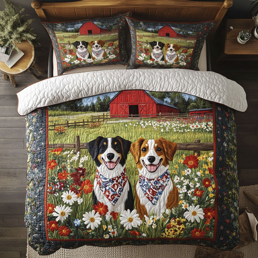 Border Collie Bloom WN2807015CL Duvet Cover Set