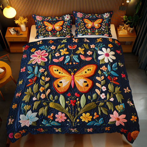 Flower Butterfly WJ2111036CL Duvet Cover Set