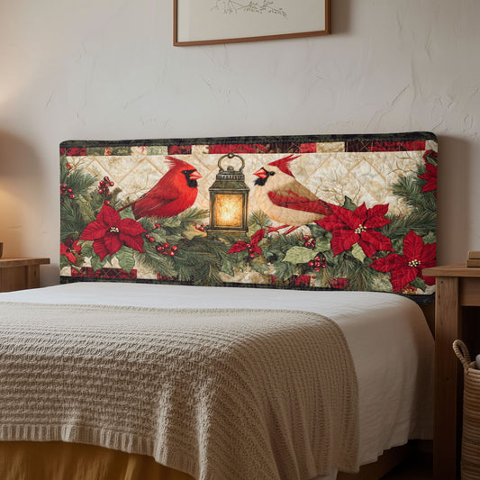 Cardinal Lantern Charm CW1112008CL Quilted Headboard Slipcover