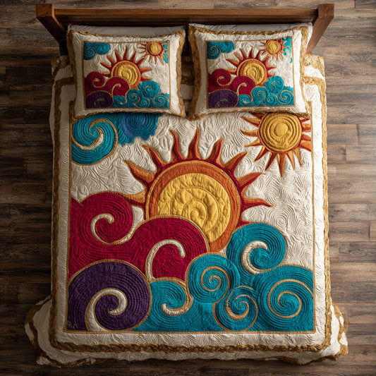 Sunrise Waves CW1009020CL Duvet Cover Set