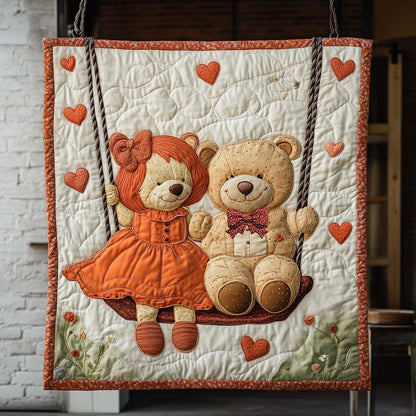 Adorable Couple Bear WP1812007CL Quilt