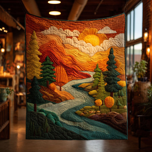 Heaven Sunset Stream WP1704056CL Quilt