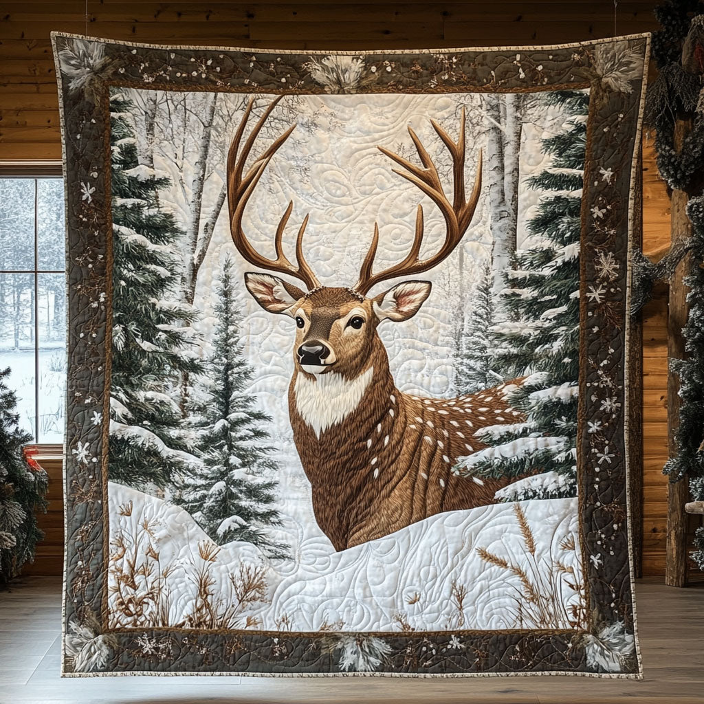 Winter Deer CW0507039CL Quilt