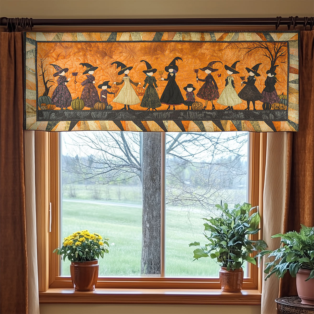 Witches' Waltz WN0108063CL Quilted Valance