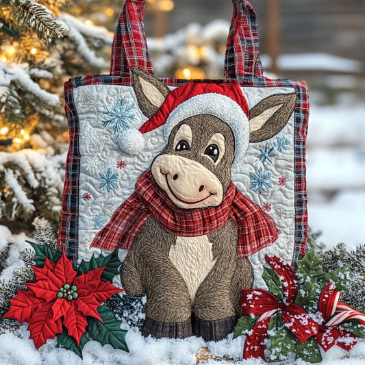 Donkey Festive Cheer WN1111031CL Quilted Tote Bag
