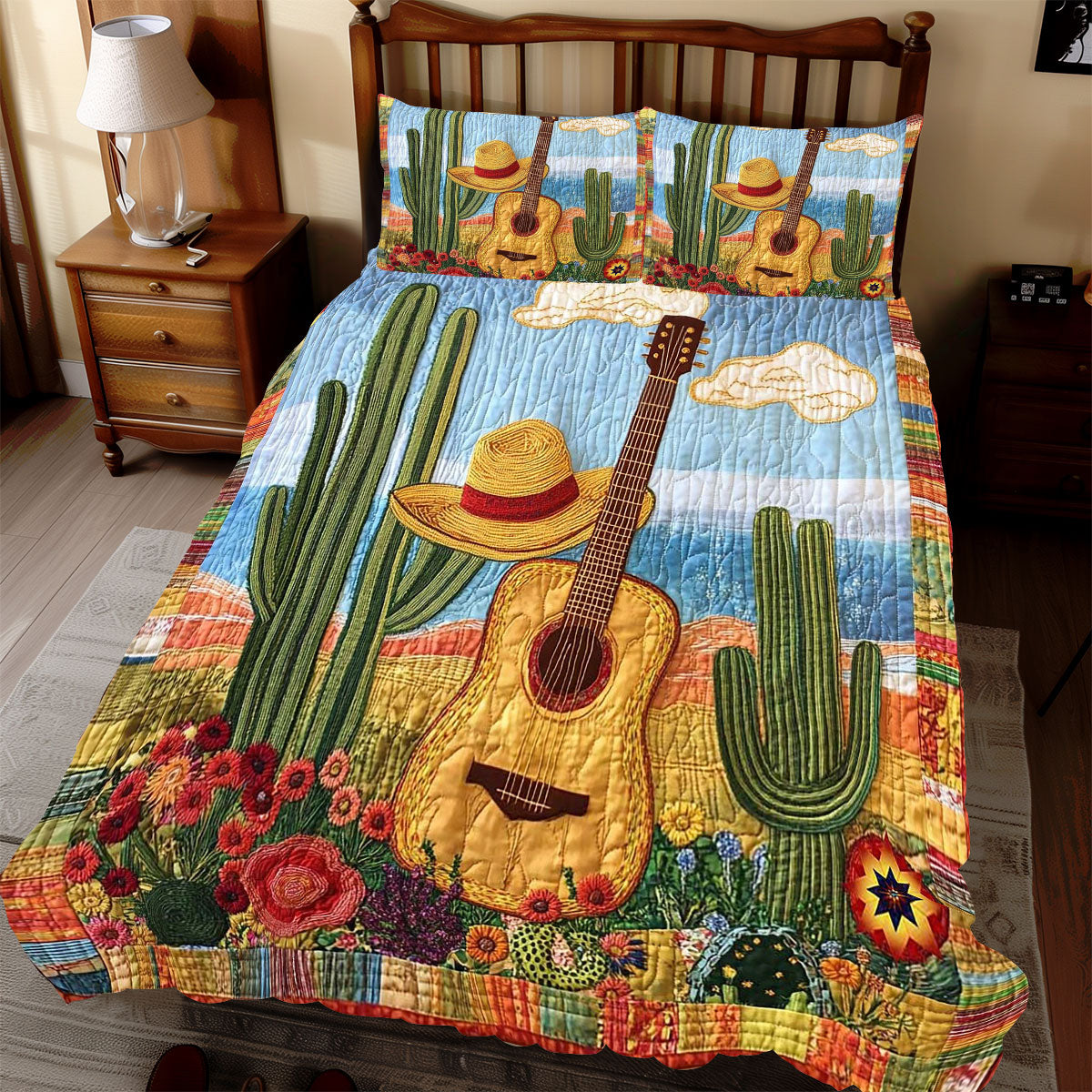 Guitar Cactus WP0612026CL Duvet Cover Set