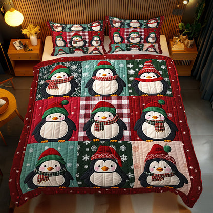 Christmas Penguin WJ0312042CL Duvet Cover Set