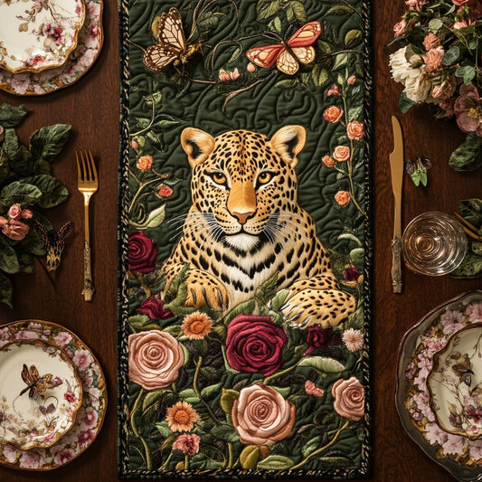 Rose Leopard WY0506036CL Quilted Table Runner