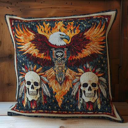 Fire Eagle And Skull WY1102080CL Quilt Pillow Case