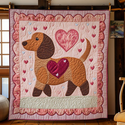 Valentine Dachshund WN3112006CL Quilt