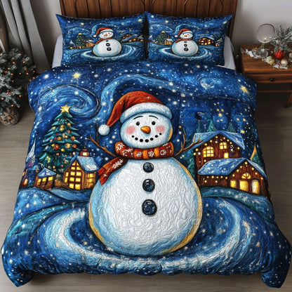 Candlelight Snowman WN0511006CL Duvet Cover Set