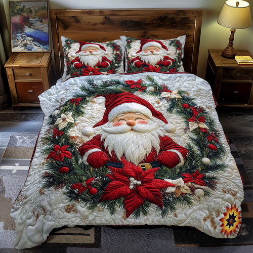 Gnome Christmas Wreath WY0512050CL Duvet Cover Set