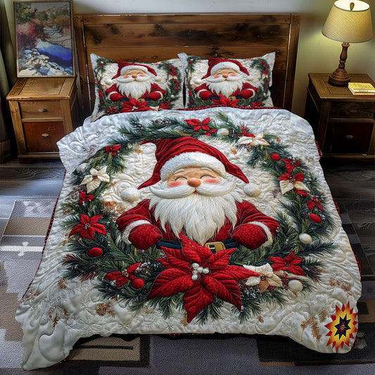 Gnome Christmas Wreath WY0512050CL Duvet Cover Set