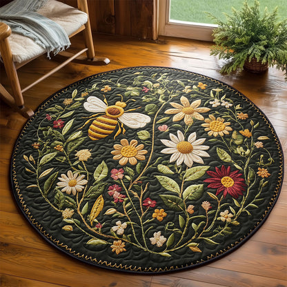 Golden Garden WY2203048CL Quilted Round Mat