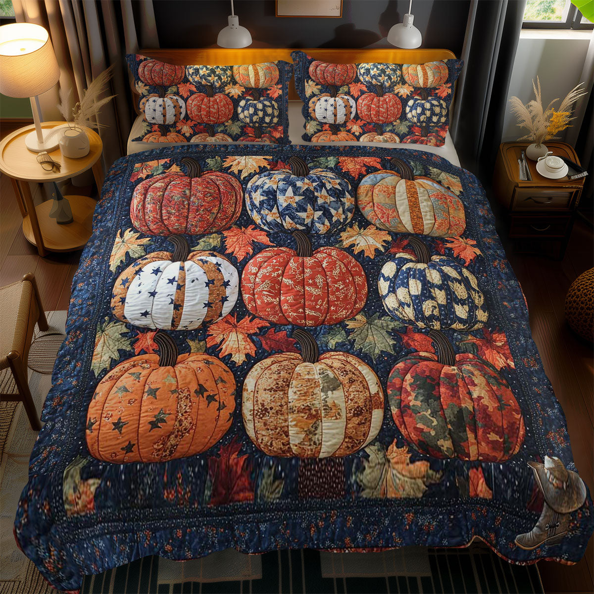 Autumn Pumpkins WN1911002CL Duvet Cover Set