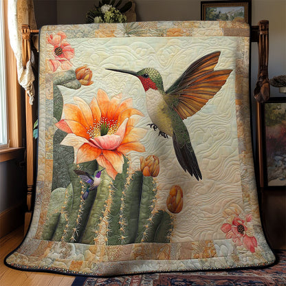 Cactus Bloom Hummingbird WN2311081CL Quilt