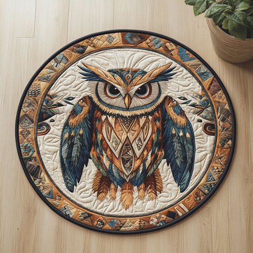 Owl Spirit CW2406038CL Quilted Round Mat