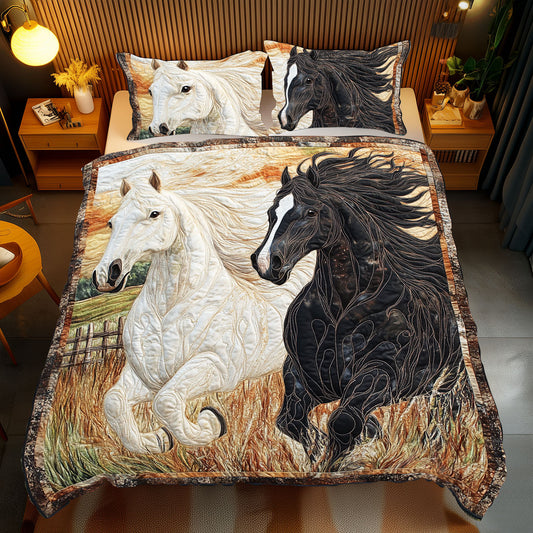 Running Horses WU2612005CL Duvet Cover Set