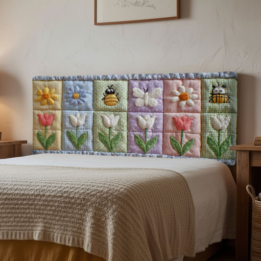 Sunny Pollinators CP3012039CL Quilted Headboard Slipcover