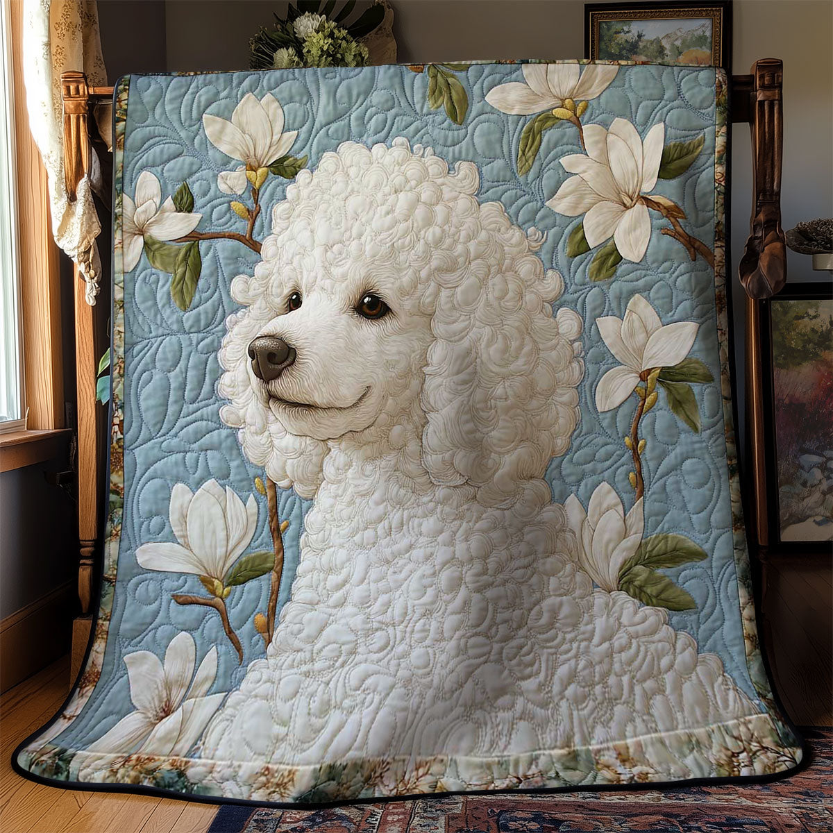 Garden Poodle WN1803124CL Quilt