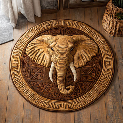 Majestic Ivory CP1507061CL Quilted Round Mat