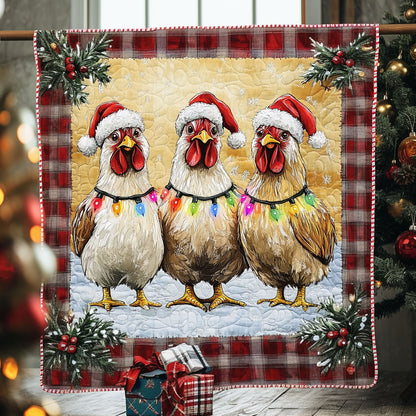 Christmas Chicken Light WN0810010CL Quilt