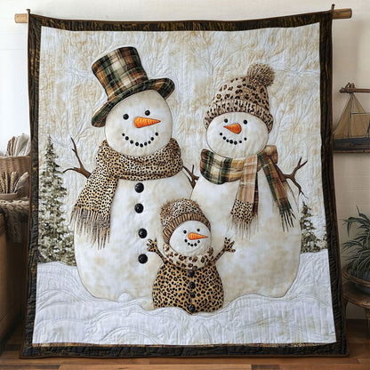 Forest Family Snowman WN1411093CL Quilt