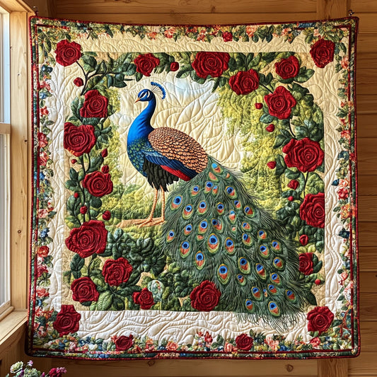 Vintage Peacock Charming CP0906008CL Quilt