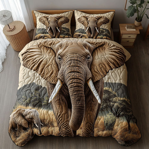 Elephant In Desert WY2202023CL Duvet Cover Set