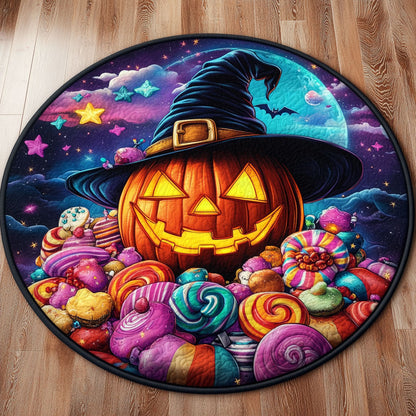 Majestic Sweet Pumpkin CW2807043CL Quilted Round Mat