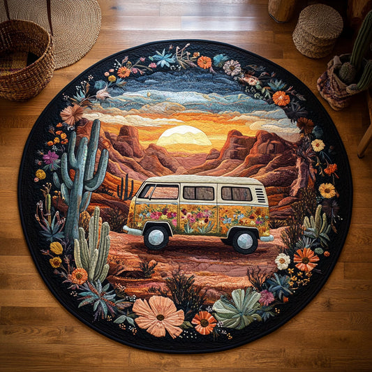Blooming Canyon Cruise WY3006013CL Quilted Round Mat