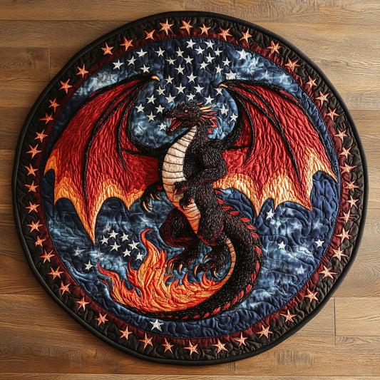 Dragon Fire WN0606019CL Quilted Round Mat