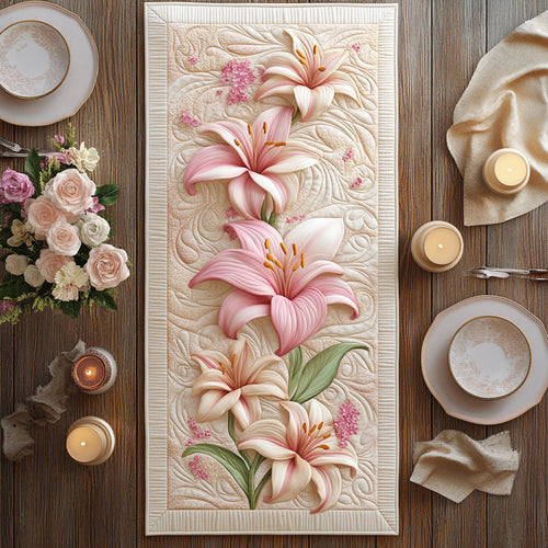 Lily Bloom CW1505123CL Quilted Table Runner