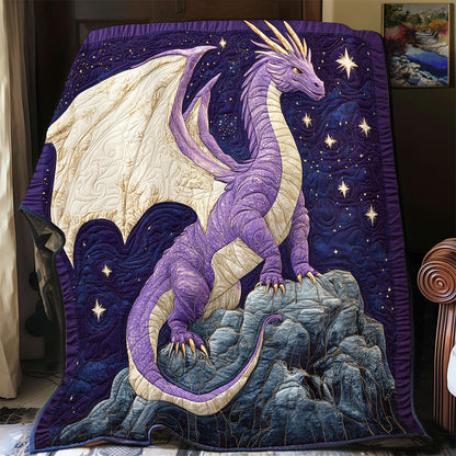 Midnight Purple Dragon WY1303068CL Quilt