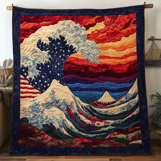 Sacred Memorial Day Wave WN0204034CL Quilt