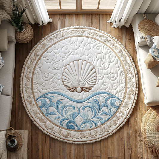 Ocean Harmony CP1508048CL Quilted Round Mat