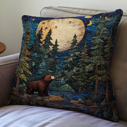 Bear In Forest WX2201101CL Quilt Pillow Case