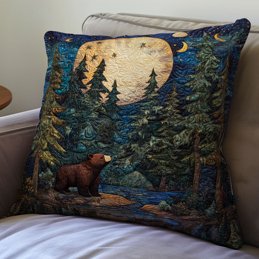 Bear In Forest WX2201101CL Quilt Pillow Case