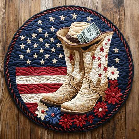 Cowboy American WX1505010CL Quilted Round Mat