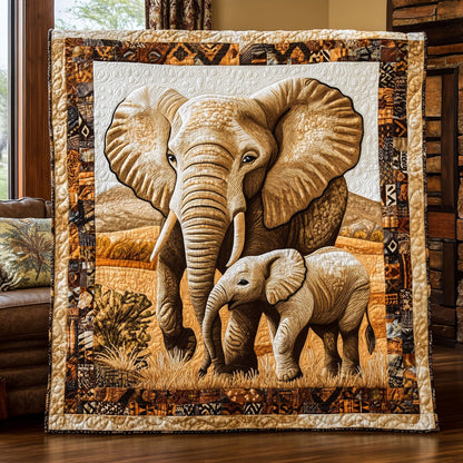 Elephant Mother’s Blessing WN0910021CL Quilt