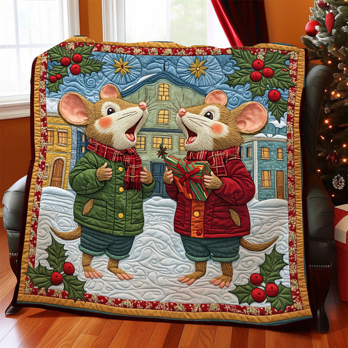 Mouse Winter Choir CW1311028CL Quilt